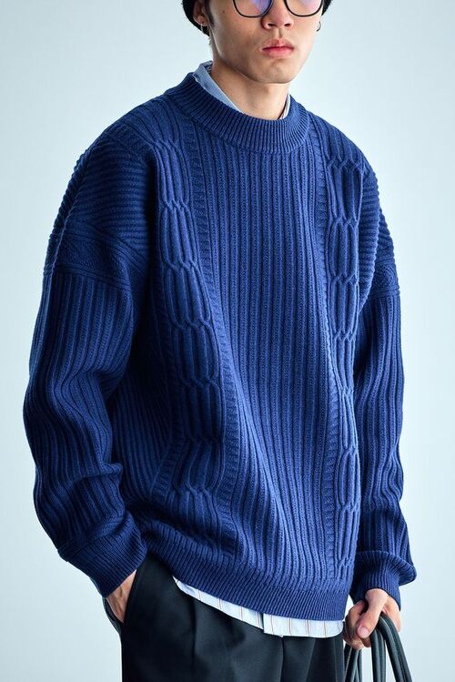 HUMANIMAL 메리노울 패턴 스웨터 (5 컬러)