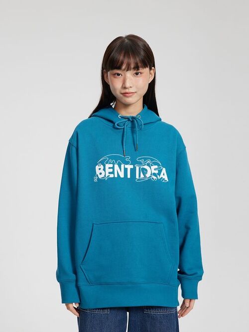 BENT IDEA 서핑 로고 후드 티셔츠 (3컬러)