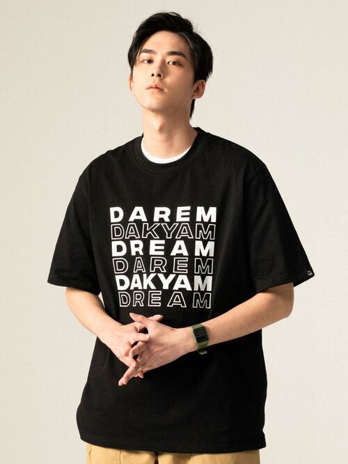 DAKYAM 그래픽 로고 티셔츠 (블랙)