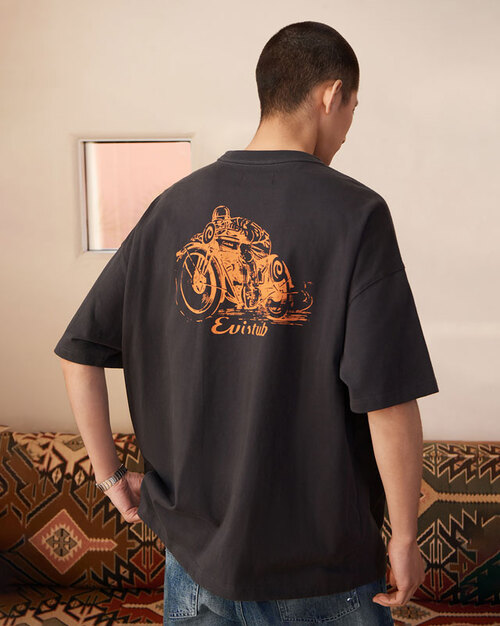 EVISTUB 바이크 프린팅 티셔츠 (2 컬러)