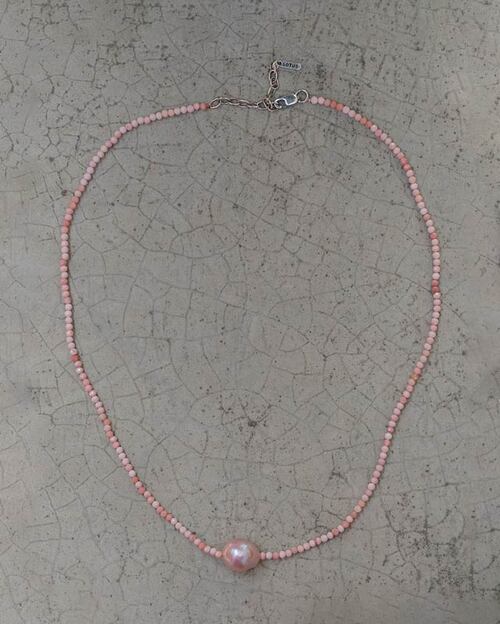 LOTUSMANN Neutral Flesh Pyrite Necklace (2 컬러)