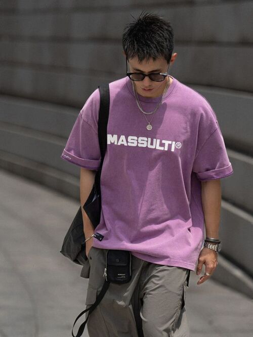 MASSULTI 워시드 로고 티셔츠 (3 컬러)