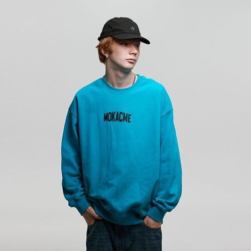 MOKACME 루즈핏 로고 스웨트셔츠 (4 컬러)