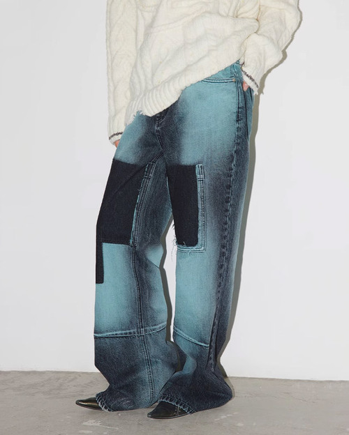 CONP Low- Rise Bootcut Jeans (블루)