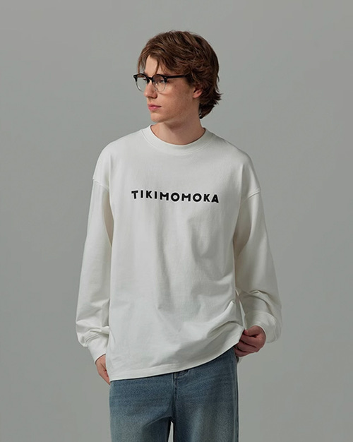 TIKIMOMOKA 로고 프린팅 롱슬리브 (3 컬러)